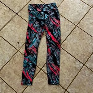 PINK BLUE AND BLACK Legging